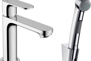 Смеситель для раковины с гигиеническим душем Hansgrohe Rebris S 72215000 Хром