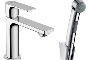 Смеситель для раковины с гигиеническим душем Hansgrohe Rebris E 72216000