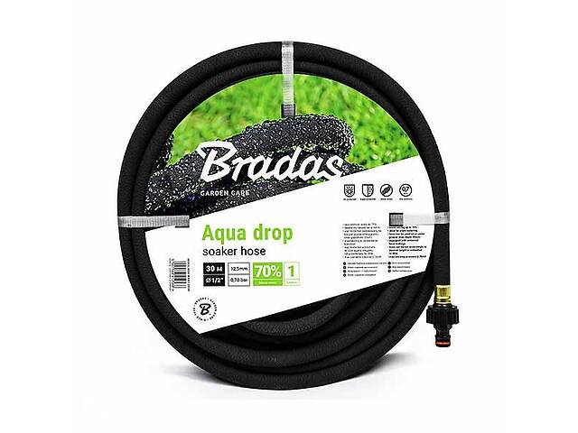 Сочащийся шланг AQUA-DROP 1/2' – 30м Bradas