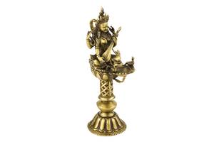Статуя-масляная лампа Сарасвати (Янги Лхамо) Kailash Бронза 30 см (26310)