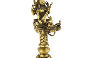 Статуя-масляная лампа Сарасвати (Янги Лхамо) Kailash Бронза 30 см (26310)