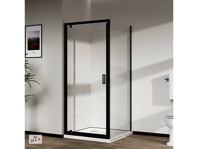 Скляна душова кабіна AVKO Glass RDJ06 90x90x190 Black
