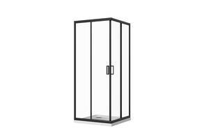 Скляна душова кабіна AVKO Glass RDR06, 190х90х90 Black