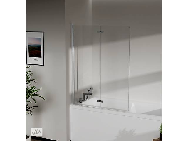 Стеклянная шторка для ванны AVKO Glass RDW02-J2 100x140 Silver Купи уже сегодня!