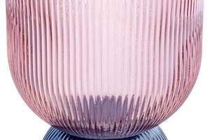 Стеклянная ваза Ariadne 'Carol' Ø16x26см, розовый с голубым