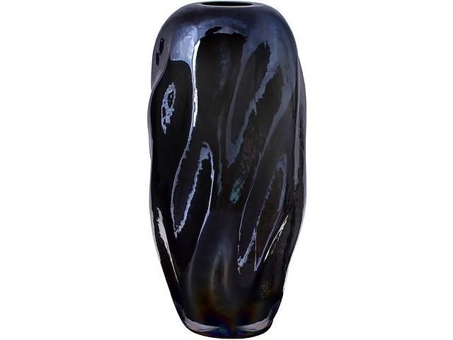 Стеклянная ваза для цветов Ariadne 'Blue Steel' 32см