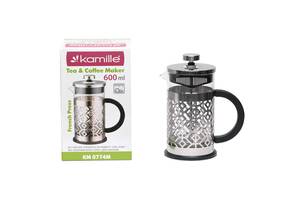 Стеклянный заварник Frenchpress 0.6мл KL225539 Kamille