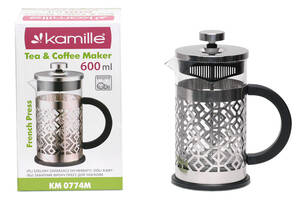 Стеклянный заварник Frenchpress 0.6мл KL225539 Kamille