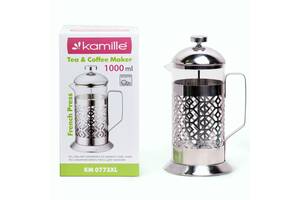 Стеклянный заварник Frenchpress 1000мл KL225538 Kamille