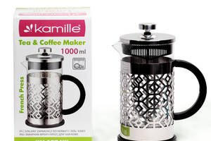 Стеклянный заварник Frenchpress 1л KL225541 Kamille