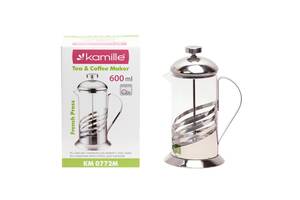 Стеклянный заварник Frenchpress 600мл KL225533 Kamille