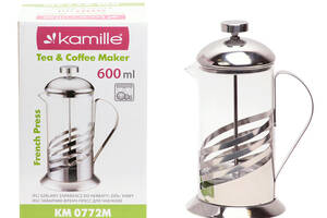 Стеклянный заварник Frenchpress 600мл KL225533 Kamille