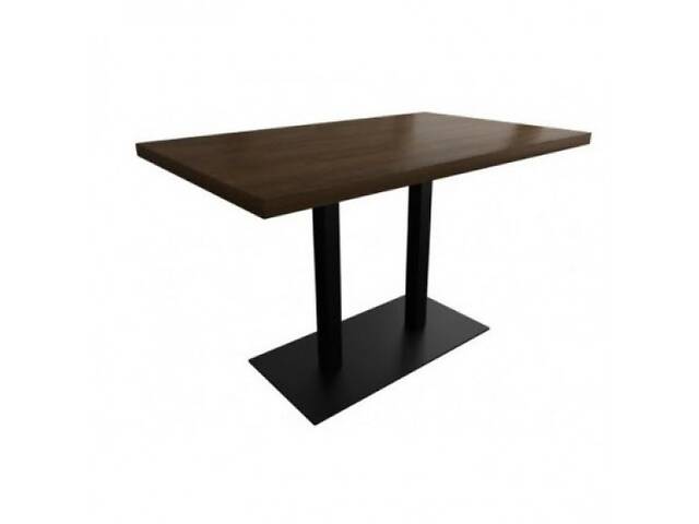 Стол барный прямоугольный SDM Родас для кафе пластик/металл W 120х60 Орех