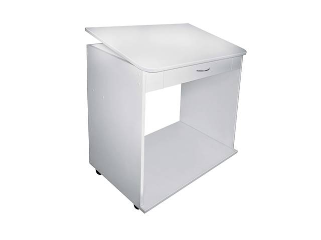 Стол для ноутбука СДН 4 OKSI передвижной (плюс) МАКСИ МЕБЕЛЬ Белый гладкий (5102194)