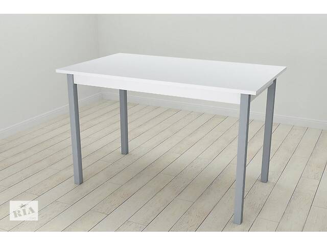 Стол кухонный Ferrum-decor Марио 75x120x60 Серый ДСП Белое 16мм (MAR0043)