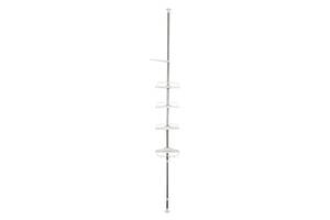 Стойка с полками для ванной комнаты Multi Corner Shelf угловая 3.2 м White (3_01686)