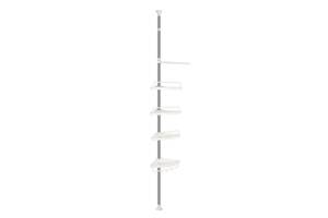 Стойка с полками для ванной комнаты RIAS Multi Corner Shelf угловая 2.6 м White (3_01685)