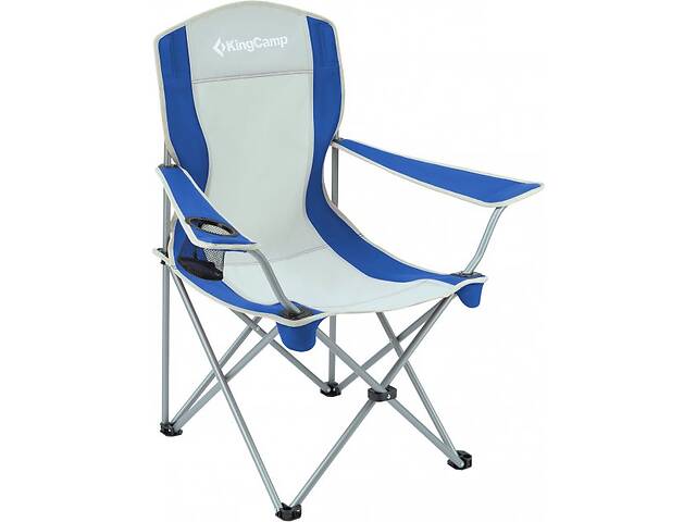 Стул KingCamp Arms Chairin Steel Серый/Синий (1026-KC3818 grey/blue)