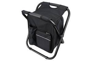 Стул - рюкзак складной 3в1 с термосумкой BackPack Черный