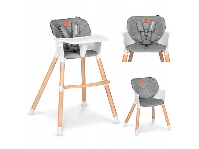 Стульчик для кормления Lionelo KOEN GREY STONE