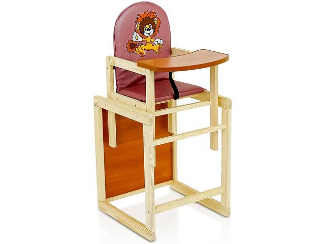 Стульчик для кормления Мася Львенок коричневый №2034
