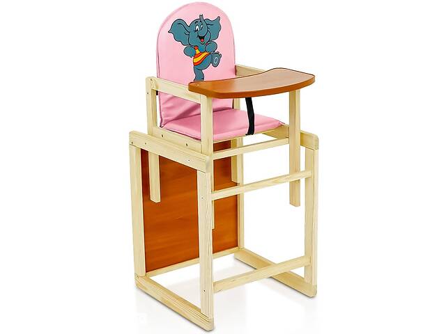 Стульчик для кормления Мася Слоник розовый №2036