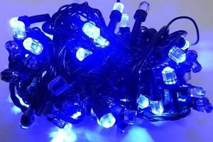 Светодиодная гирлянда Led 'Кристаллы' на 500 светодиодов электрическая с контроллером Синий