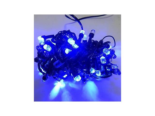 Светодиодная гирлянда Led 'Кристаллы' на 500 светодиодов электрическая с контроллером Синий