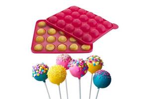 Силиконовая форма для Кейк Попсов (CAKE POPS) 23х19см 20 ячеек