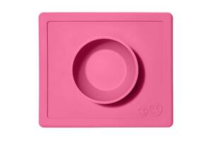 Силиконовая тарелка коврик EZPZ Happy bowl розовый (HAPPY BOWL PINK)
