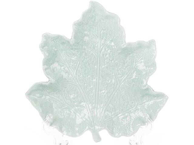 Тарелка-Блюдо Bona сервировочное Feuille Кленовый лист 20см ceramic мятная DP40206