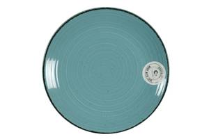 Тарелка десертная Cesiro Spiral D3070S-G138-ucenka 20 см голубая (уценка)