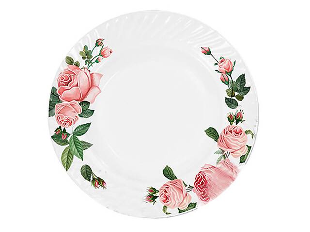 Тарелка десертная SNT Розовый Бутон 30057-02-15019 20 см