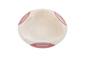 Тарелка на присоске Akuku A0525, розовато-серый