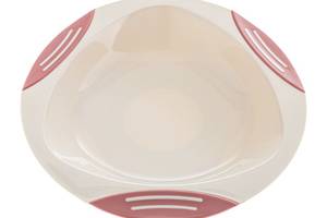 Тарелка на присоске Akuku A0525, розовато-серый