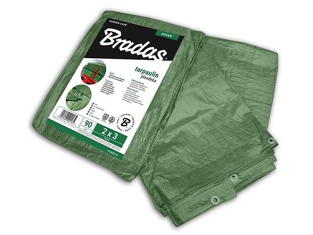 Тент усиленный Bradas GREEN 90 г/м² 6 x 12 м PL906/12