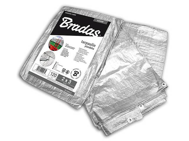 Тент усиленный Bradas SILVER 120 г/м² 5 x 6 м PL1205/6