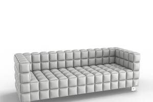 Трехместный диван KULIK SYSTEM NEXUS Кожа 3 Белый (hub_ECFJ59950)