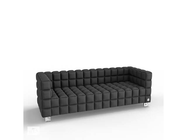 Трехместный диван KULIK SYSTEM NEXUS Ткань 3 Черный (hub_Rctj81071)
