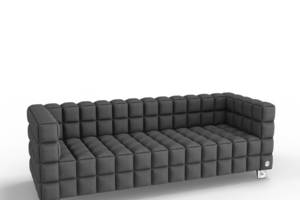 Трехместный диван KULIK SYSTEM NEXUS Ткань 3 Серый (hub_tcvV96610)