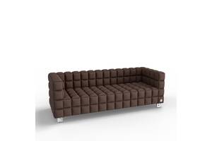 Трехместный диван KULIK SYSTEM NEXUS Ткань 3 Шоколадный (hub_qbwZ17967)