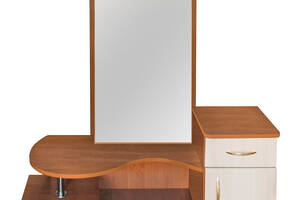Трюмо Николь 2 с зеркальной дверью МАКСИ МЕБЕЛЬ Яблуня локарна/ Дуб молочный (10860)