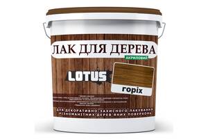 Цветной Лак для Дерева Lotus Глянец Орех 10 л