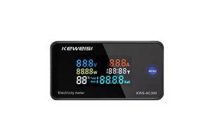 Цифровой вольтметр амперметр ваттметр ВТВ AC 50-300В 100А 30кВт KWS-AC300