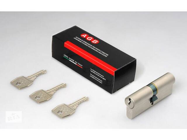 Цилиндр английский Ключ-Ключ 60 мм 30Х30 Матовый Хром Agb C60334.25.25