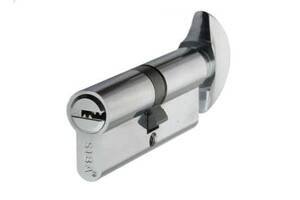 Цилиндр Дверной Siba Перфорированный Ключ-Вороток 80 Мм 45Х35 Хром (240656)