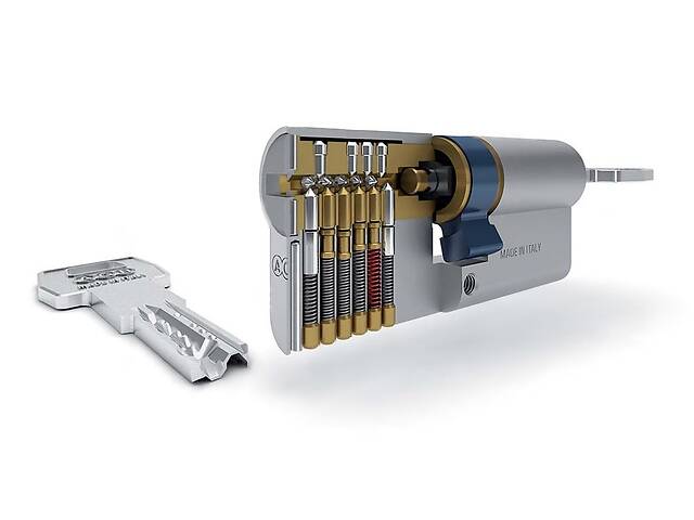 Цилиндр Ключ-Ключ 110 Мм, 45Х65 Матовый Никель Agb Cа0016.40.60