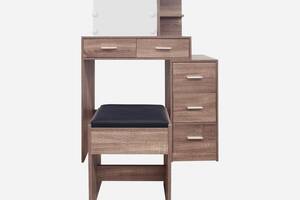 Туалетный, косметический столик + табурет с подсветкой AVKO ADT17 Grey Walnut Купи уже сегодня!