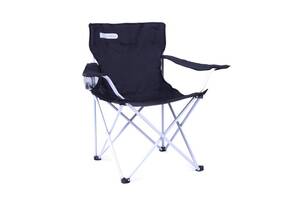 Туристическое раскладное кресло Spokey Angler 84x54x81 см Черное (s0259)