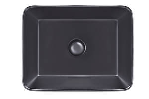 Умывальник (Раковина-Чаша) Qtap Tern С Донным Клапаном Qt172074Mbmb Matt Black